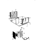 CONTROL PARTS Diagram and Parts List for AS227J2K1  Frigidaire Air Conditioner