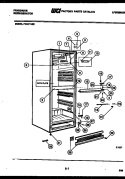 CABINET PARTS Diagram and Parts List for FCDF135E  Frigidaire Refrigerator