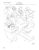 MOTOR/BLOWER/BELT Diagram and Parts List for GLGH1642FS5  Frigidaire Washer Dryer Combo