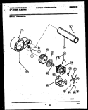 BLOWER AND DRIVE PARTS Diagram and Parts List for WDE336RBD0  Frigidaire Dryer