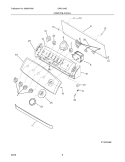 CONTROL / PANEL Diagram and Parts List for SWS1649CQ1  Westinghouse Washer
