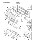 BACKGUARD Diagram and Parts List for EI30GF55GBC  Electrolux Range
