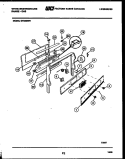 CONTROL PANEL Diagram and Parts List for GF950NW1  Frigidaire Range