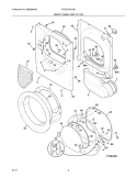 FRONT PANEL/LINT FILTER Diagram and Parts List for FAQG7021LB0  Frigidaire Dryer
