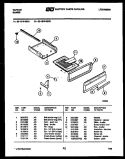 BROILER DRAWER PARTS Diagram and Parts List for 32-1019-00-01  Tappan Range