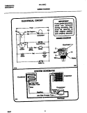 WIRING DIAGRAM Diagram and Parts List for FFU12M5CW2  Frigidaire Freezer