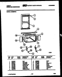 CABINET AND INSTALLATION PARTS Diagram and Parts List for AK22E5RWA  Gibson Air Conditioner