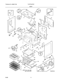 BODY Diagram and Parts List for PLGFZ397GCE  Frigidaire Range