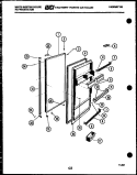 DOOR PARTS Diagram and Parts List for RA186GCH4  Frigidaire Refrigerator