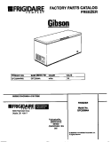 COVER Diagram and Parts List for GFC20M4AW5  Gibson Freezer