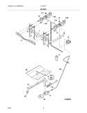 BURNER Diagram and Parts List for FLF316CQB  Frigidaire Range