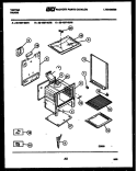 BODY PARTS Diagram and Parts List for 32-1027-23-03  Tappan Range