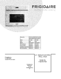 COVER Diagram and Parts List for FGEW2745KWB  Frigidaire Wall Oven