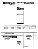 COVER Diagram and Parts List for GRT18TNCD3  Gibson Refrigerator