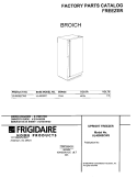 COVER Diagram and Parts List for UL4000ECW3  Electrolux Freezer