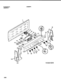 BACKGAURD Diagram and Parts List for GW30SPEA2  Frigidaire Range