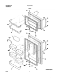 DOORS Diagram and Parts List for PLHT219TCB0  Frigidaire Refrigerator