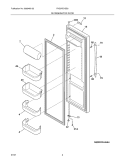 REFRIGERATOR DOOR Diagram and Parts List for PHS37EHSB3  Frigidaire Refrigerator
