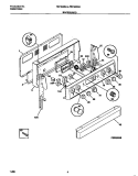 BACKGUARD Diagram and Parts List for FEF323BADD  Frigidaire Range