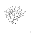 BACKGUARD Diagram and Parts List for REM638BDL5  Frigidaire Range