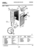 WRAPPER Diagram and Parts List for CDH13E2  Frigidaire Dehumidifier