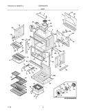 BODY Diagram and Parts List for CGEW3065KFB  Frigidaire Wall Oven
