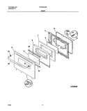 DOOR Diagram and Parts List for FEF336ASG  Frigidaire Range