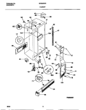 CABINET Diagram and Parts List for MRS26WIED1  Frigidaire Refrigerator
