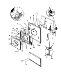 DOOR, FRONT PANEL Diagram and Parts List for LT600EXD1  Frigidaire Washer