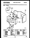 ELECTRICAL PARTS Diagram and Parts List for WAC083S7A1  Frigidaire Air Conditioner