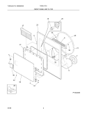 FRONT PANEL/LINT FILTER Diagram and Parts List for FGR311FS1  Frigidaire Dryer