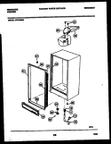 CABINET PARTS Diagram and Parts List for UFS16NW4  Frigidaire Freezer