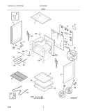 BODY Diagram and Parts List for TEF303BWE  Tappan Range