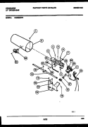 BURNER, IGNITER AND VALVE Diagram and Parts List for DG6520AW1  Frigidaire Dryer