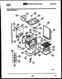LOWER BODY PARTS Diagram and Parts List for 76-4967-00-13  Tappan Microwave Oven Combo