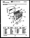 CABINET PARTS Diagram and Parts List for AK25E5RYA  Gibson Air Conditioner