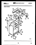 CABINET PARTS Diagram and Parts List for RT19F8WT3D  Gibson Refrigerator