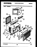CABINET PARTS Diagram and Parts List for WAC053S7A2  Frigidaire Air Conditioner