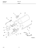 BURNER Diagram and Parts List for FGR211AS4  Frigidaire Dryer