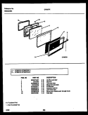 DOOR PARTS Diagram and Parts List for GF680RXD1  Frigidaire Range