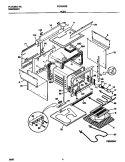 BODY Diagram and Parts List for FED300BEBC  Frigidaire Range