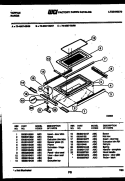 TOP DOOR PARTS Diagram and Parts List for 76-4667-00-08  Tappan Microwave Oven Combo