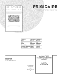 COVER Diagram and Parts List for FGEF3032KWD  Frigidaire Range