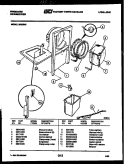 WATER AND CONDENSING PARTS Diagram and Parts List for MR25N2  Frigidaire Dehumidifier