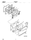 DOOR Diagram and Parts List for TED367CJS1  Tappan Wall Oven