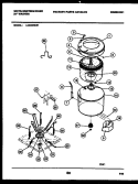 TUB DETAIL Diagram and Parts List for LC400RXD1  Frigidaire Washer