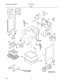 BODY Diagram and Parts List for FFEF3012LSF  Frigidaire Range