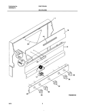 BACKGUARD Diagram and Parts List for FGF311PHSE  Frigidaire Range
