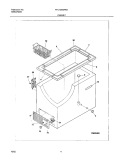CABINET Diagram and Parts List for FFC13M2AW2  Frigidaire Freezer