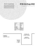 COVER Diagram and Parts List for FRP77ETT3R0  Frigidaire Air Conditioner